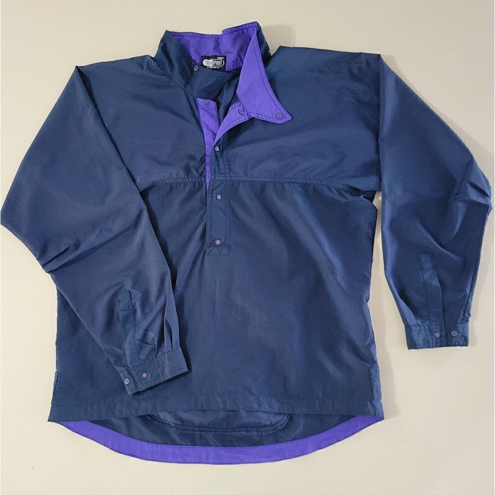 Terramar Sports Men's Nylon Long Sleeve Half-Snap Pullover Top
